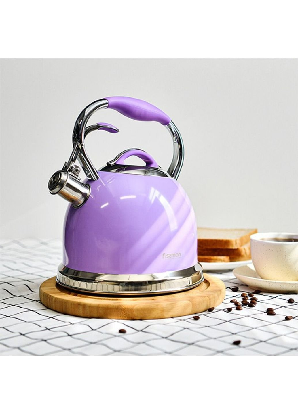 Чайник со свистком Felicity FS-5960 2,6 л фиолетовый Fissman (253543670)