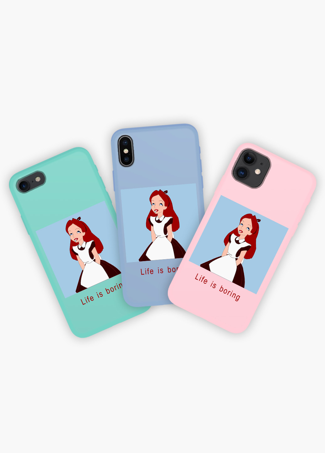 Чехол силиконовый Apple Iphone 8 Алиса скукота Дисней (Alice in Wonderland Disney) (6151-1435) MobiPrint (219517673)