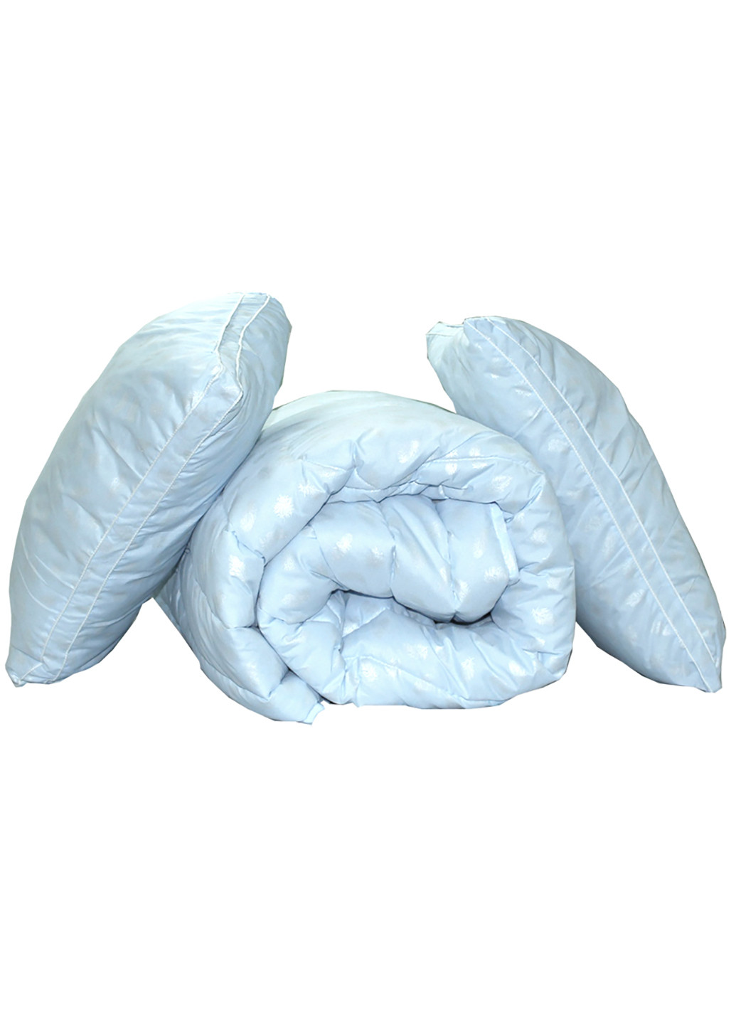 Комплект одеяло лебяжий пух "Голубое" полуторное + 2 подушки 70х70 см Tag (250608634)