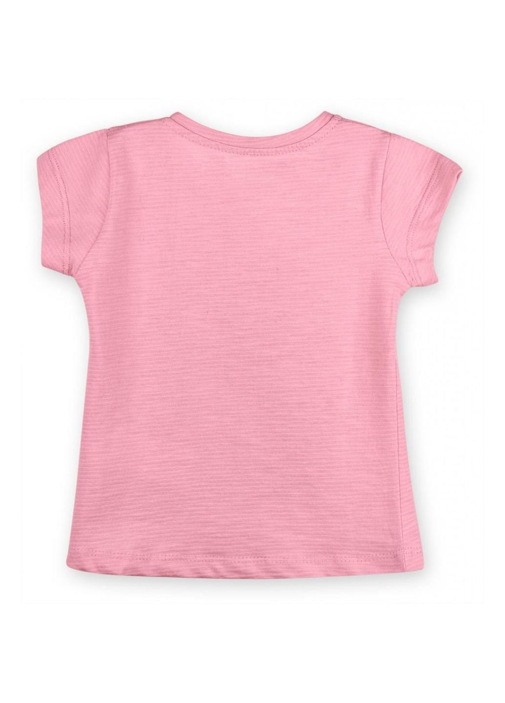 Рожева демісезонна футболка дитяча "i want candy" (47-86g-pink) Haknur