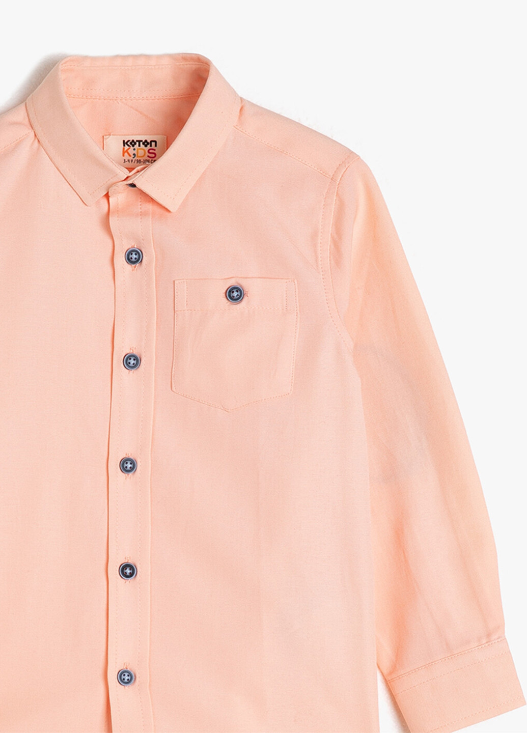 Персиковая кэжуал рубашка KOTON