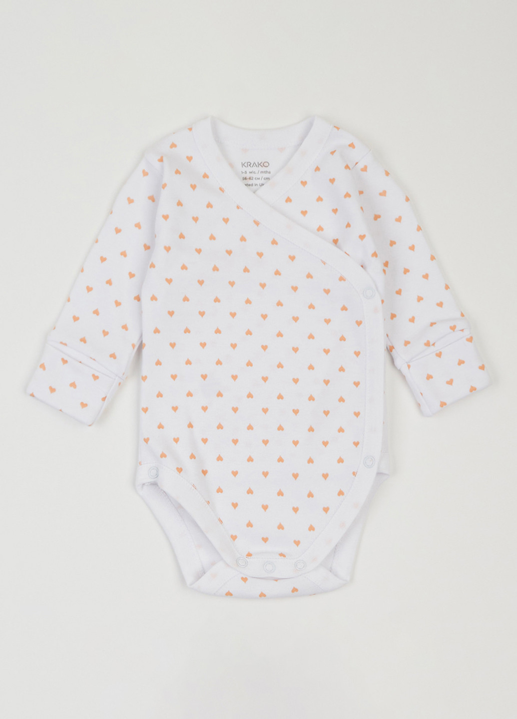 Білий демісезонний комплект (шапка, боді, повзунки) KRAKO