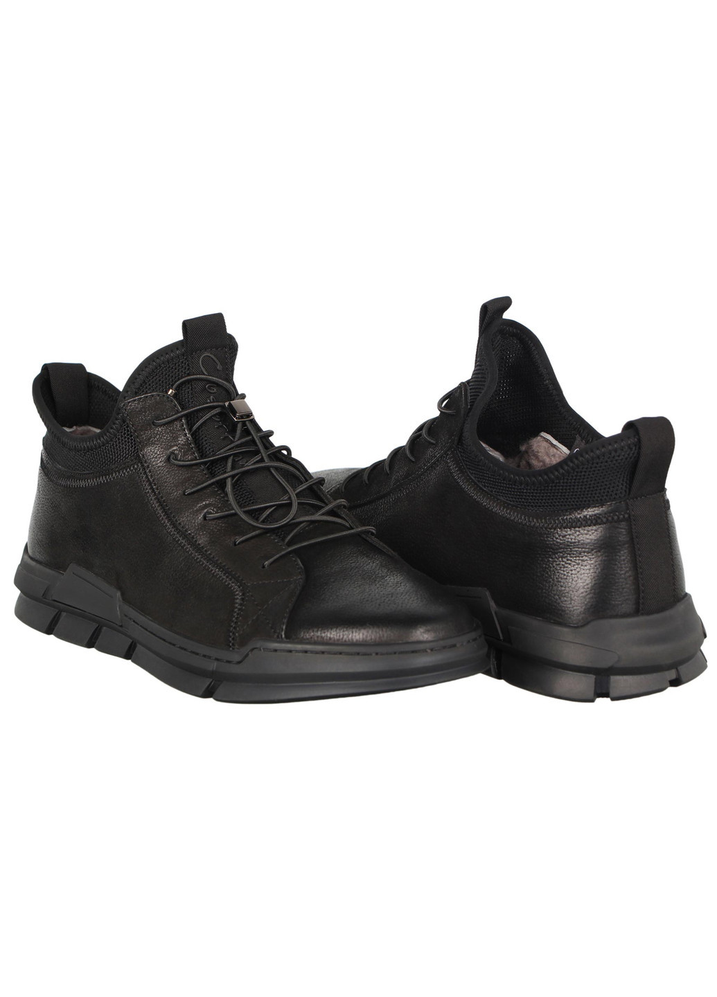 Черные зимние мужские зимние ботинки 197445 Cosottinni