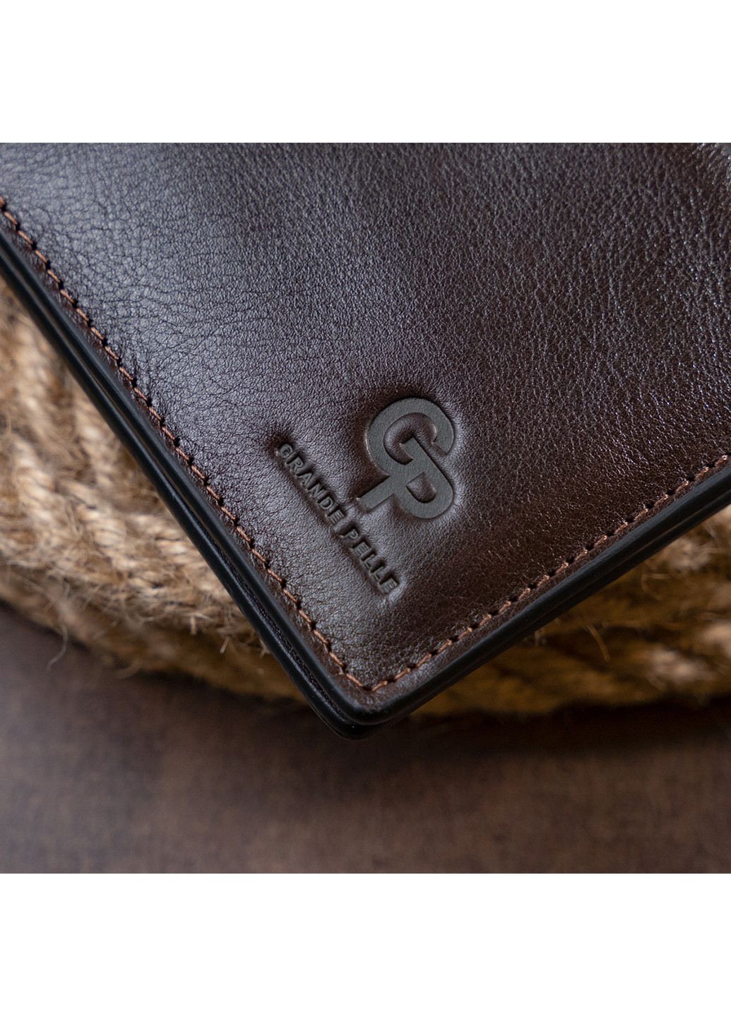 Шкіряний гаманець 11х8,9х1 см Grande Pelle (253491262)