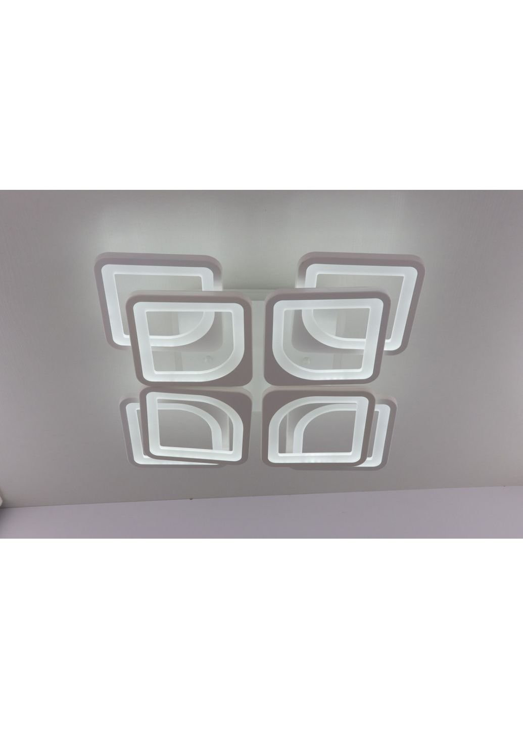 Люстра потолочная LED с пультом A2281/4+4S-RGB-wh Белый 11х43х43 см. Sunnysky (253528090)