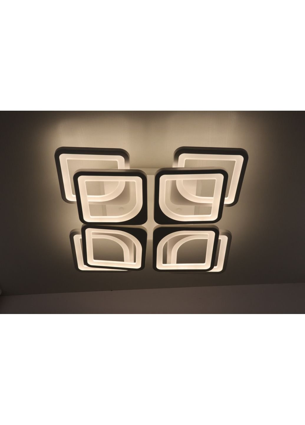 Люстра потолочная LED с пультом A2281/4+4S-RGB-wh Белый 11х43х43 см. Sunnysky (253528090)