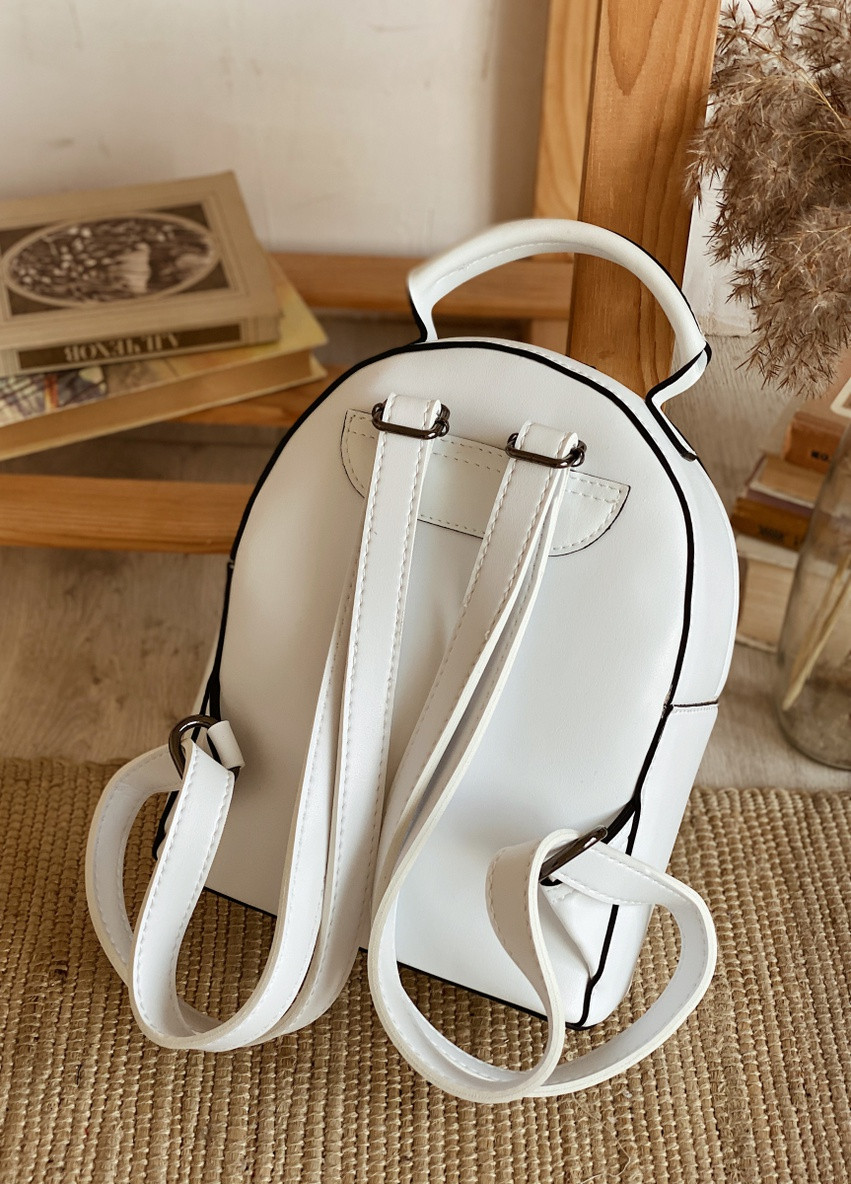 Рюкзак вместительный с объемным карманом ROMASHKA, Белый (4276) Ромашка (225640685)