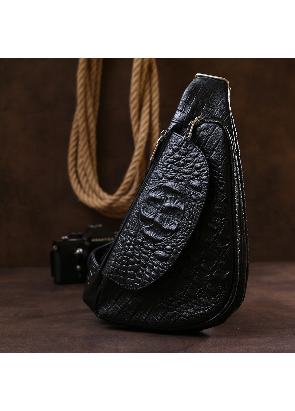 Чоловіча шкіряна сумка 17х29х3,5 см Vintage (255710294)