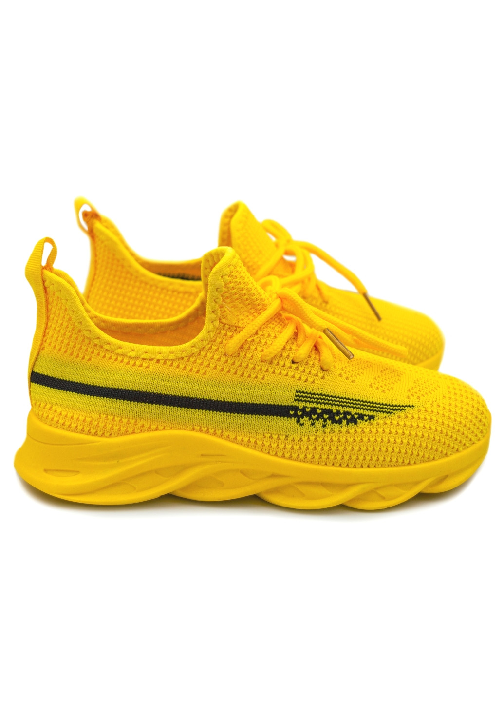 Желтые всесезонные детские кроссовки для девочки Lilin Shoes