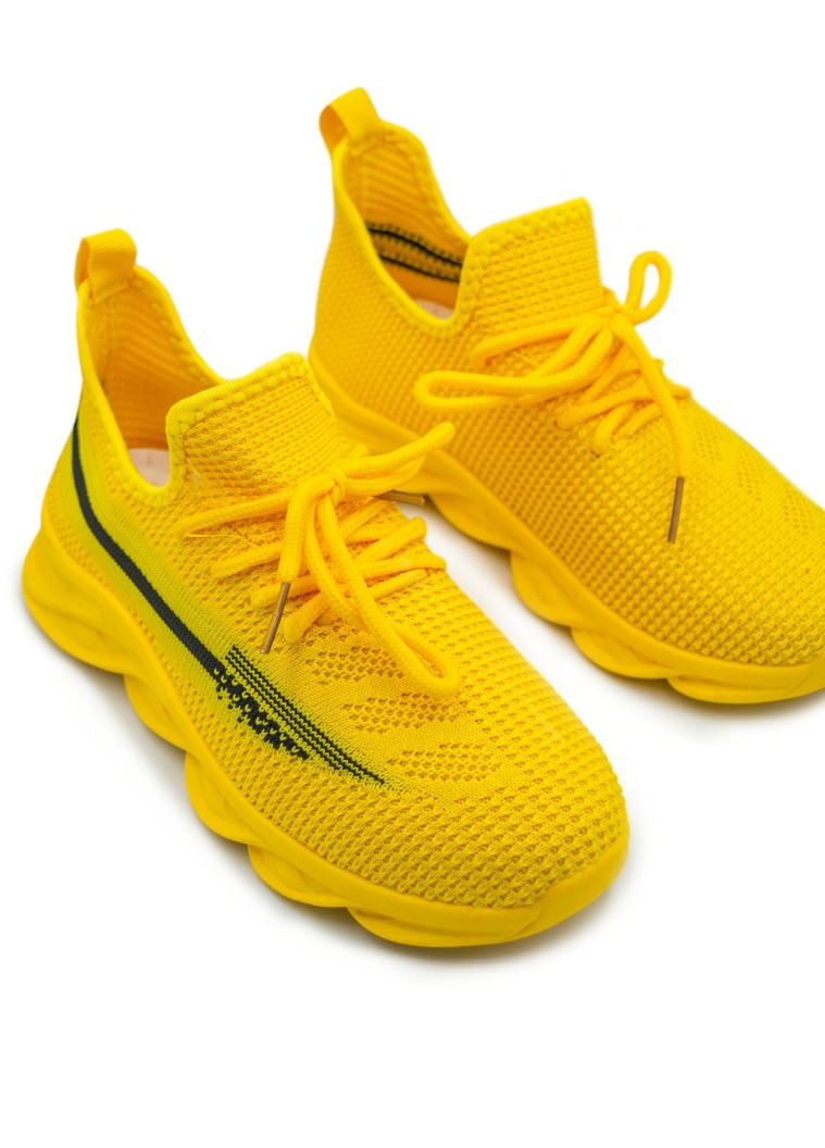 Жовті всесезонні дитячі кросівки для дівчинки Lilin Shoes