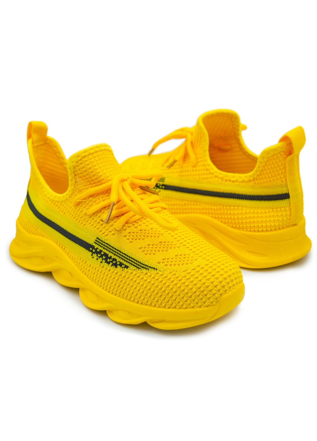 Жовті всесезонні дитячі кросівки для дівчинки Lilin Shoes