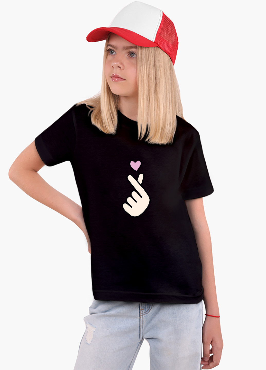 Чорна демісезонна футболка дитяча бтс (bts) (9224-1063) MobiPrint