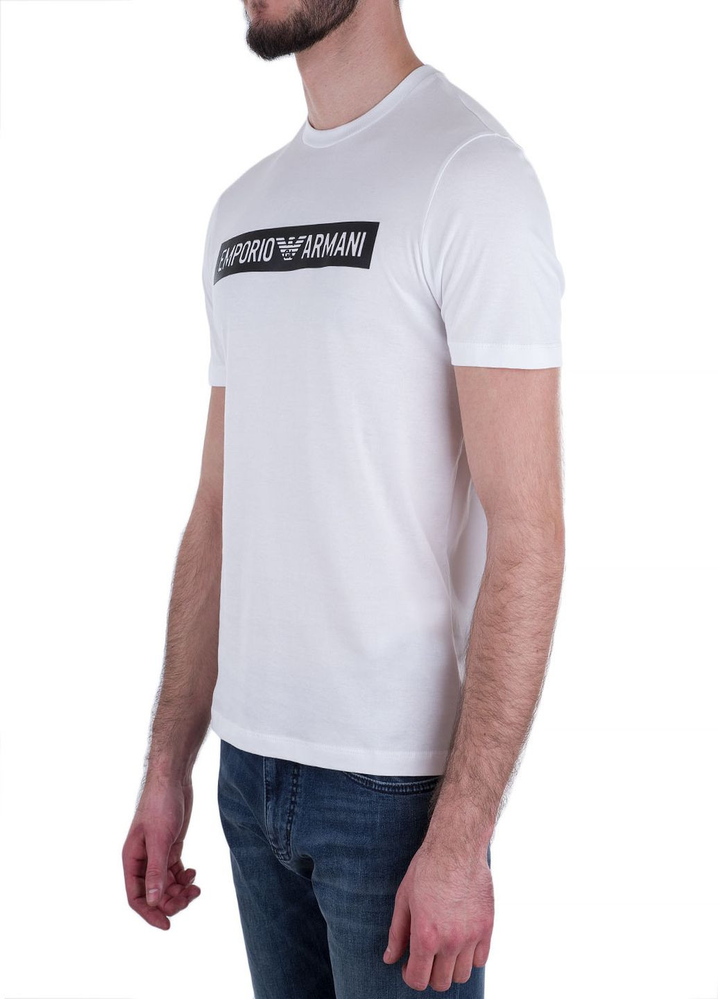 Белая футболка Emporio Armani