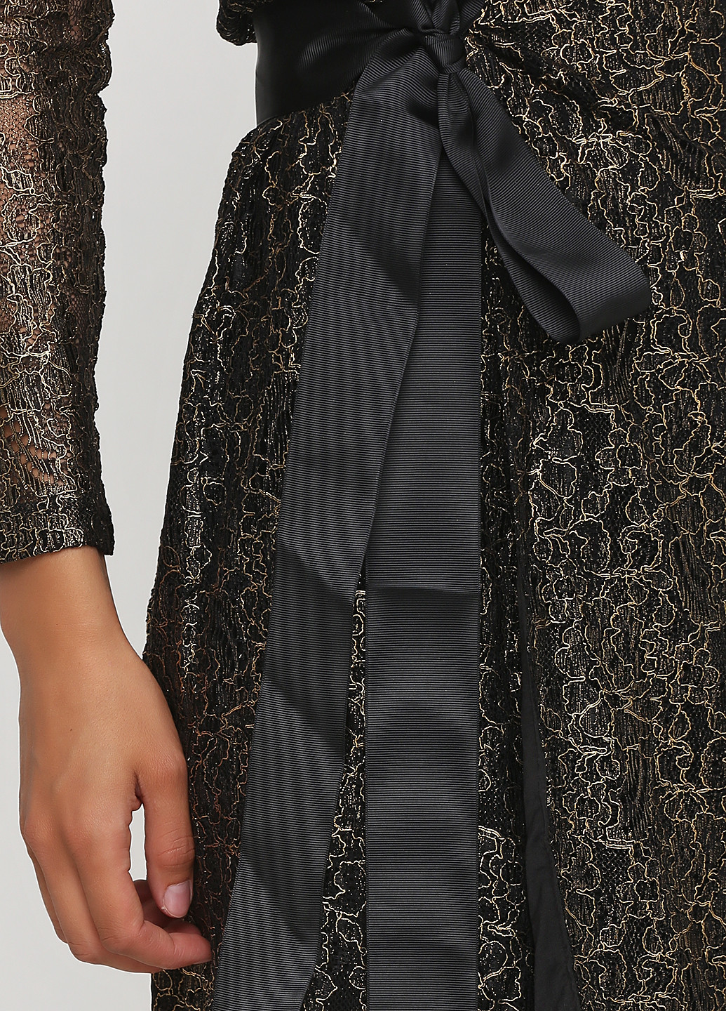 Чорна кежуал сукня на запах Given однотонна