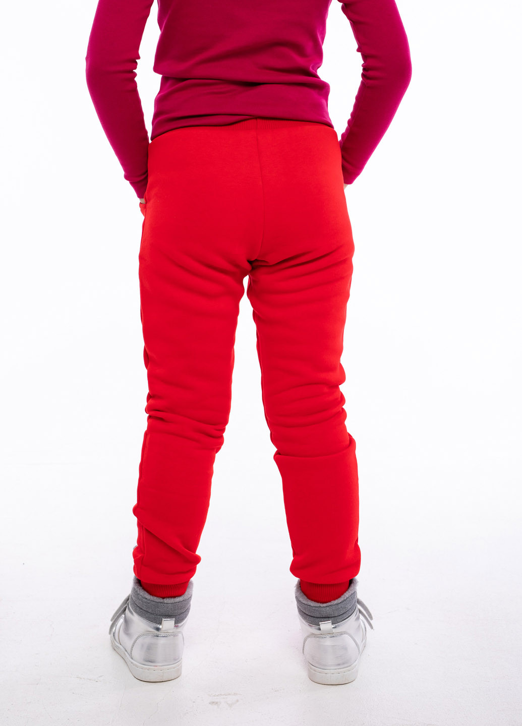 Красные кэжуал демисезонные джоггеры брюки Vidoli