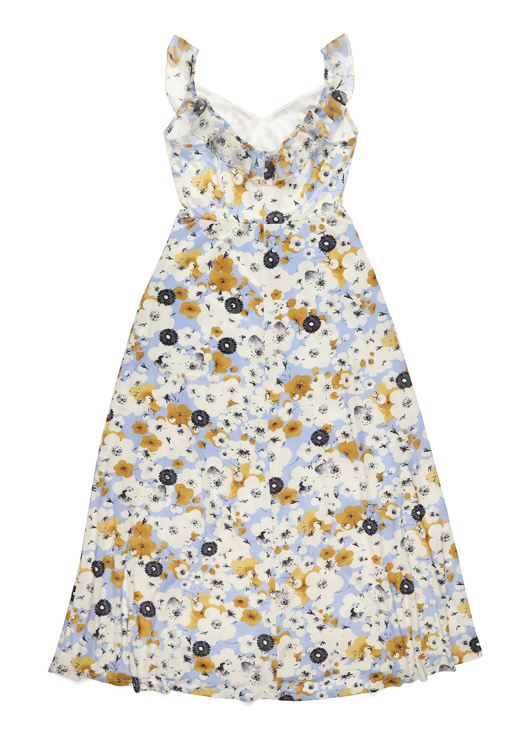 Блакитна кежуал сукня MINT&BERRY з квітковим принтом