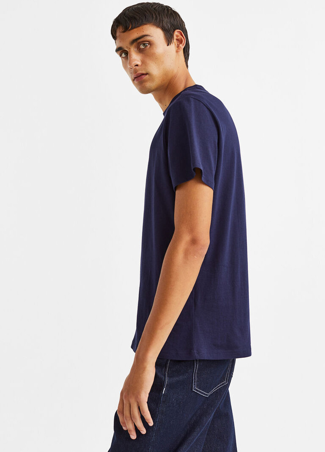 Темно-синя футболка H&M