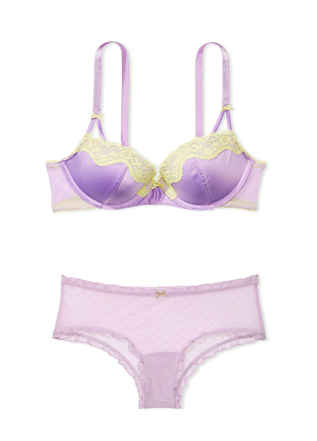 Сиреневый демисезонный комплект (бюстгалтер, трусики) Victoria's Secret