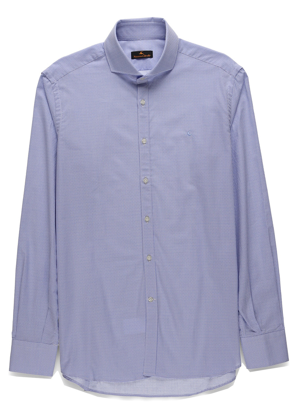 Голубой классическая, кэжуал рубашка с геометрическим узором Nazarenogabrielli