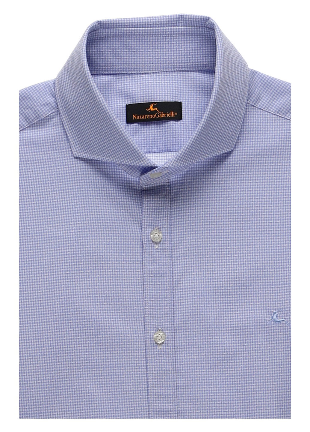 Голубой классическая, кэжуал рубашка с геометрическим узором Nazarenogabrielli