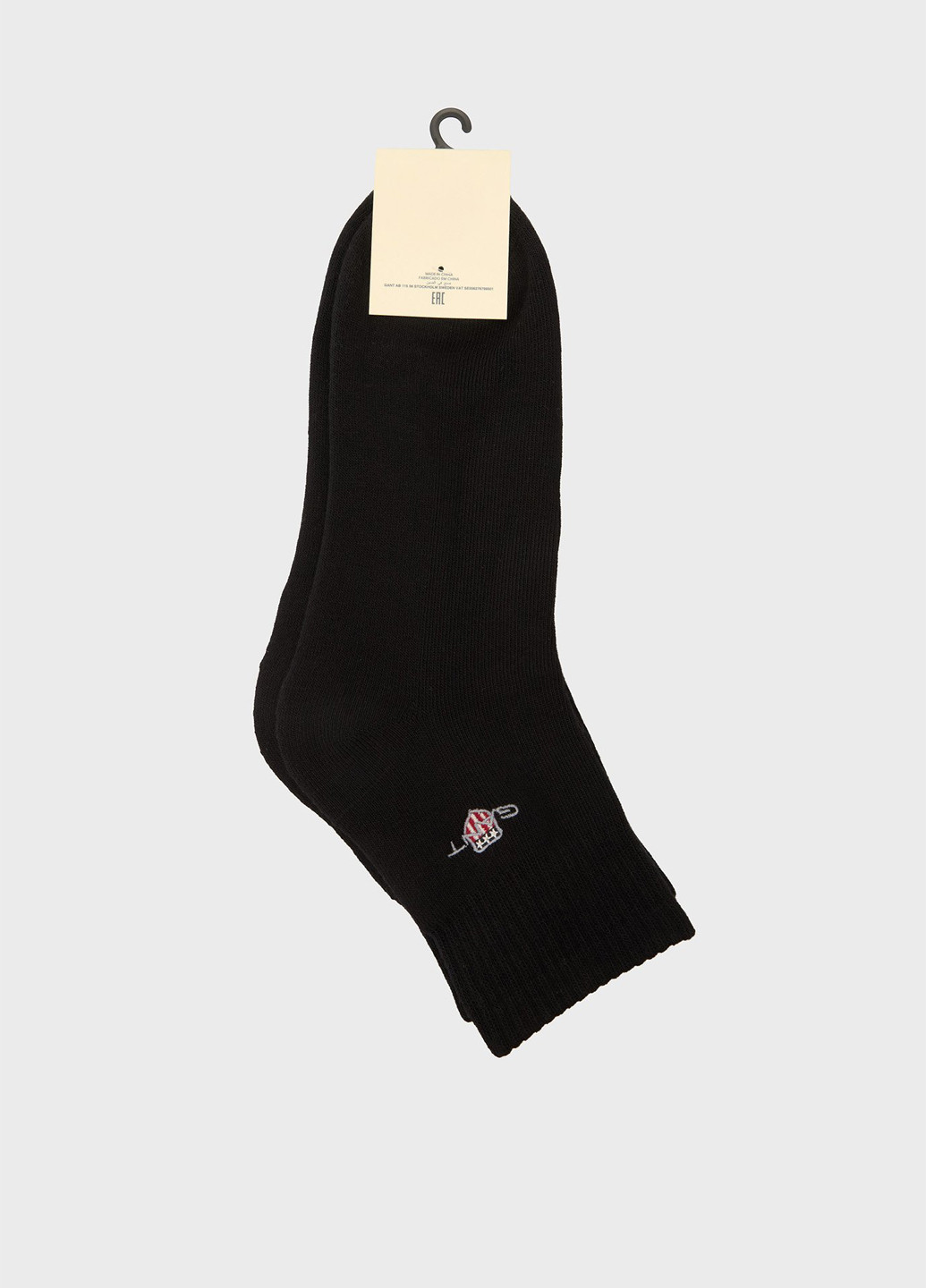 Чёрные носки Gant однотонные (347149826)