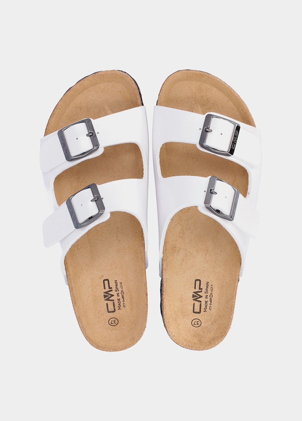 Белые шлепанцы CMP с логотипом