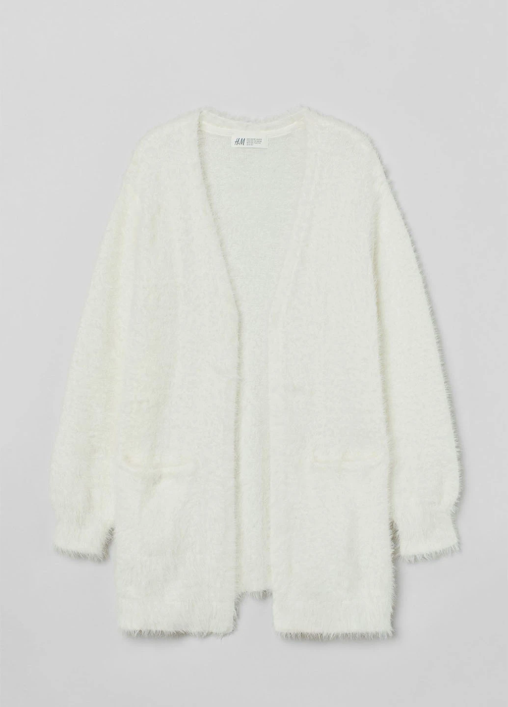 Белый демисезонный кардиган H&M