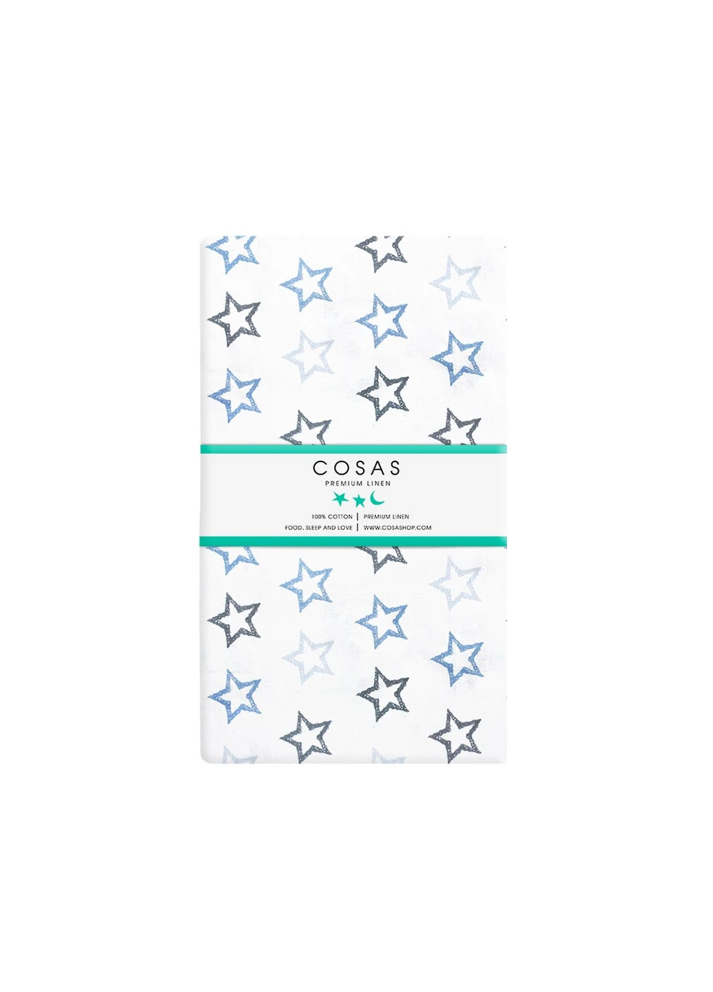 Комплект дитячої постільної білизни RANFORS LIGHT BLUE STARS CLEAR GREY BLUE Cosas (251110864)