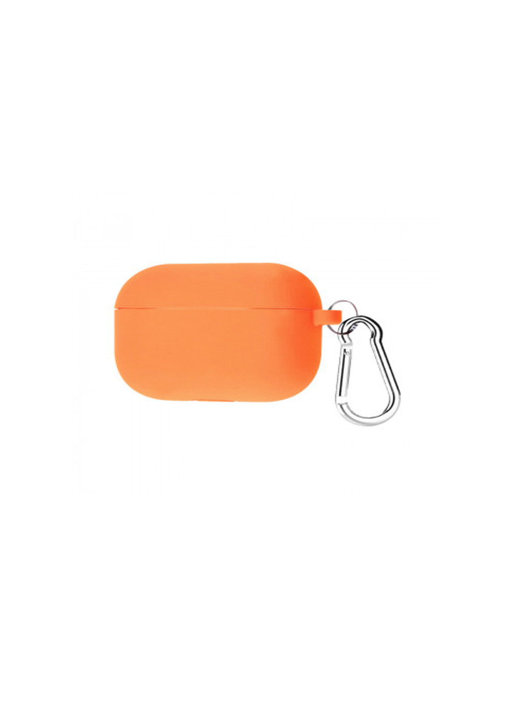 Силиконовый чехол для Airpods Pro оранжевый с карабином защитный Nectarine ARM (231444653)