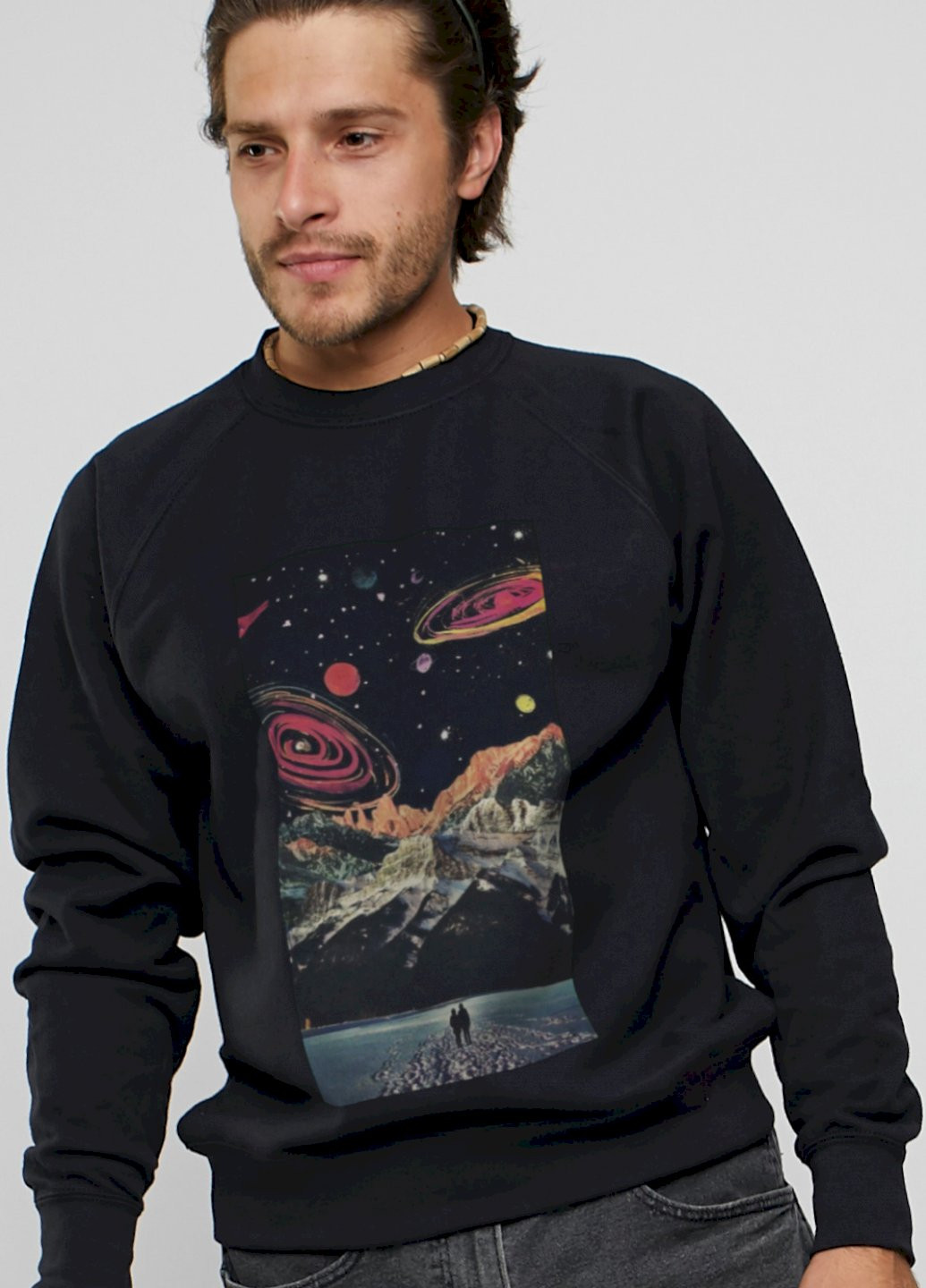 Черный свитшот мужской YAPPI (198688816)