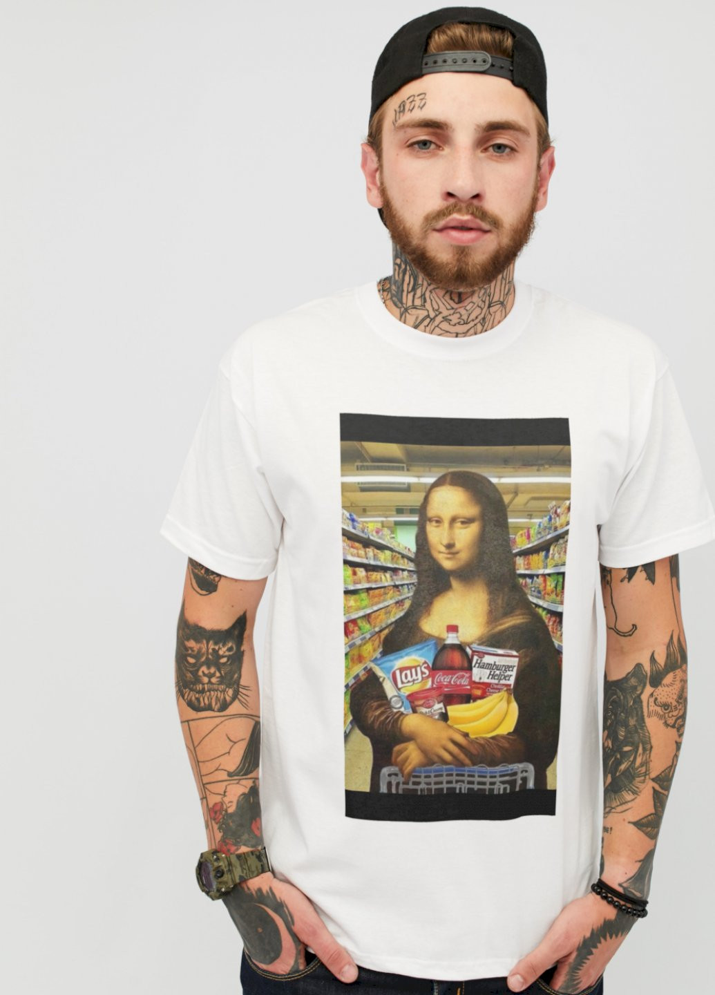 Біла футболка чоловіча YAPPI