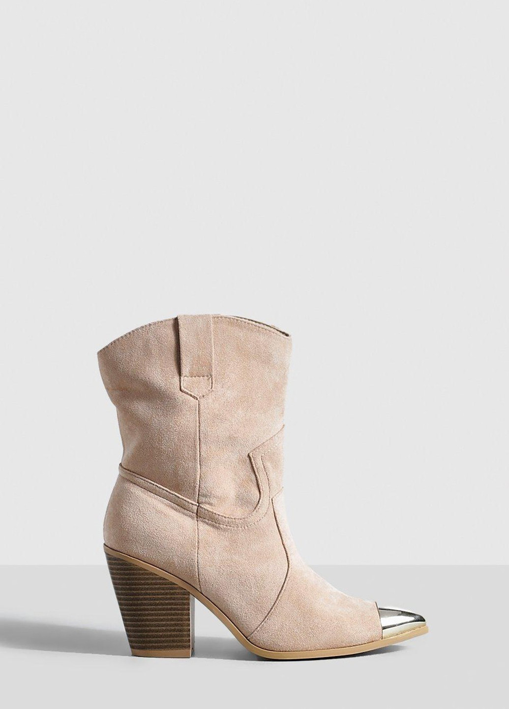 Бежевые осенние полусапоги Boohoo