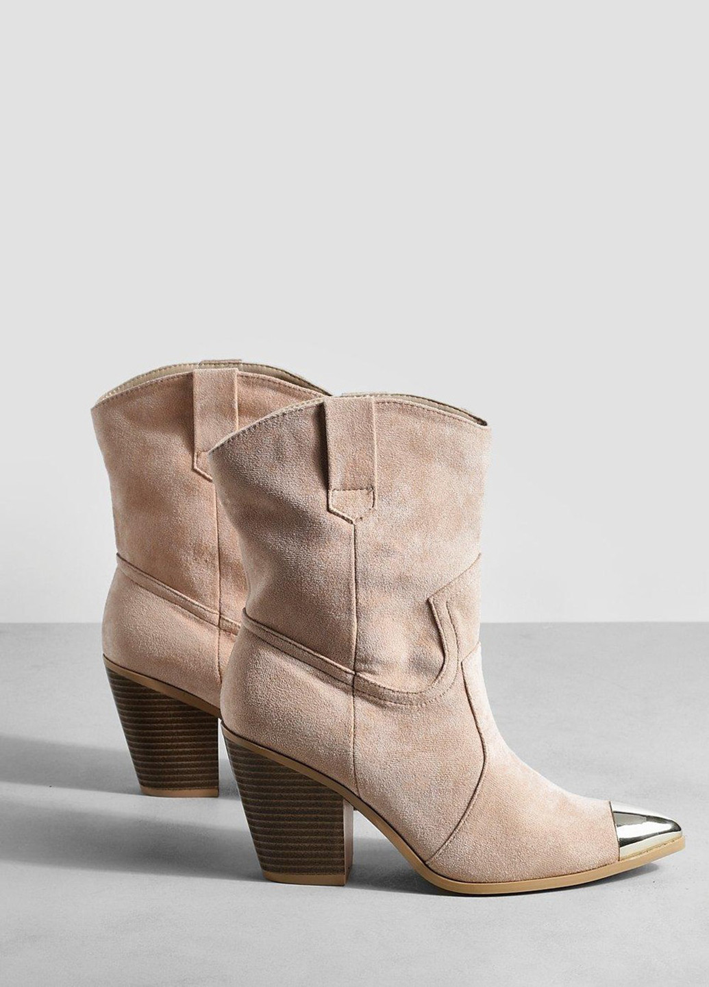 Бежевые осенние полусапоги Boohoo