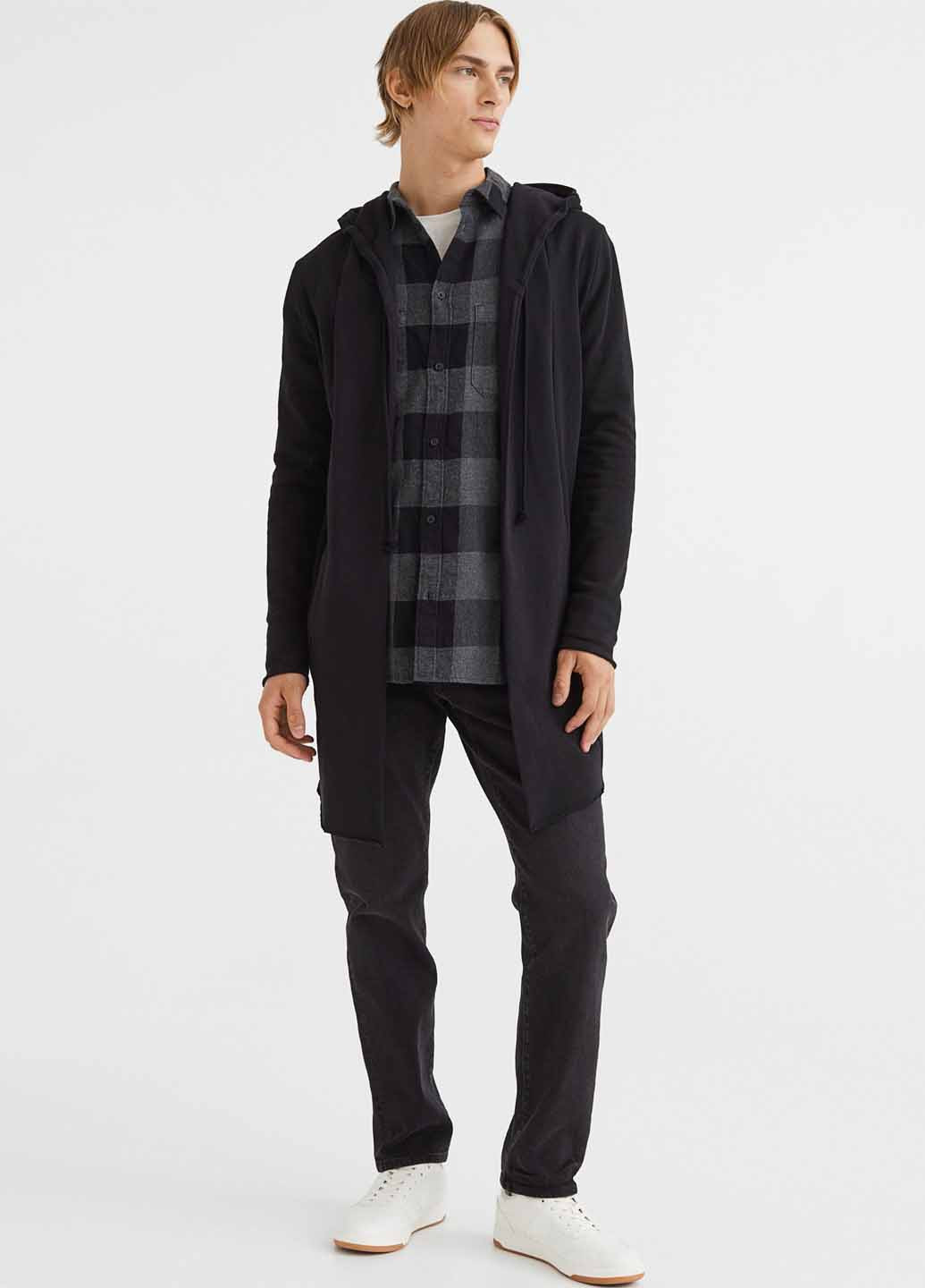 Черный демисезонный кардиган H&M