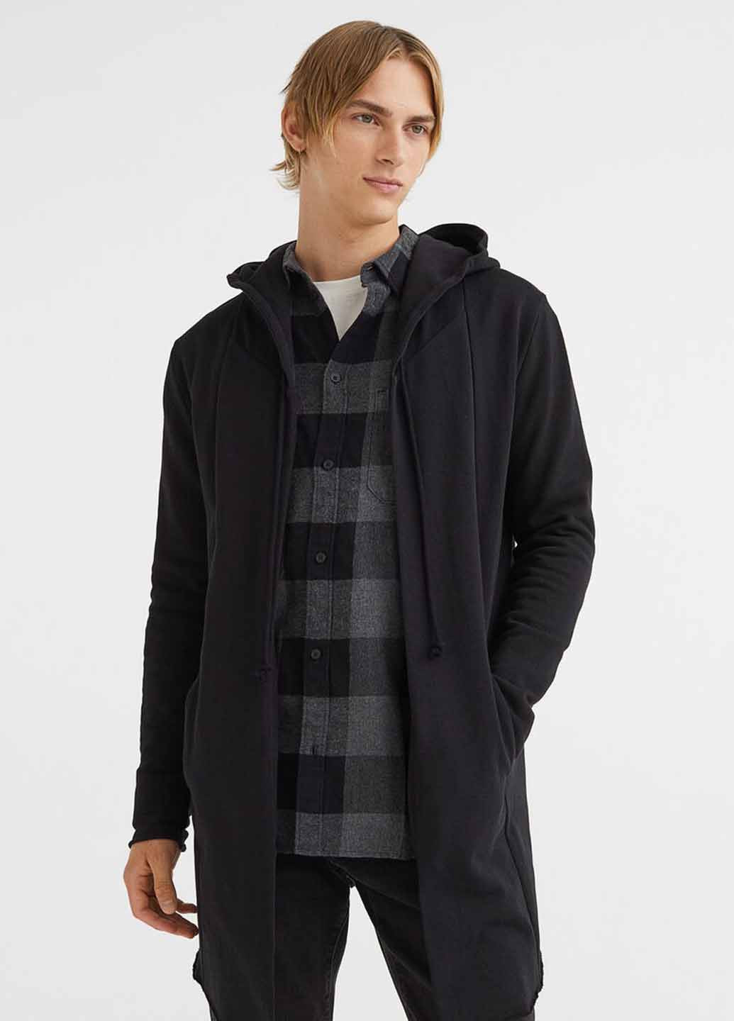 Черный демисезонный кардиган H&M