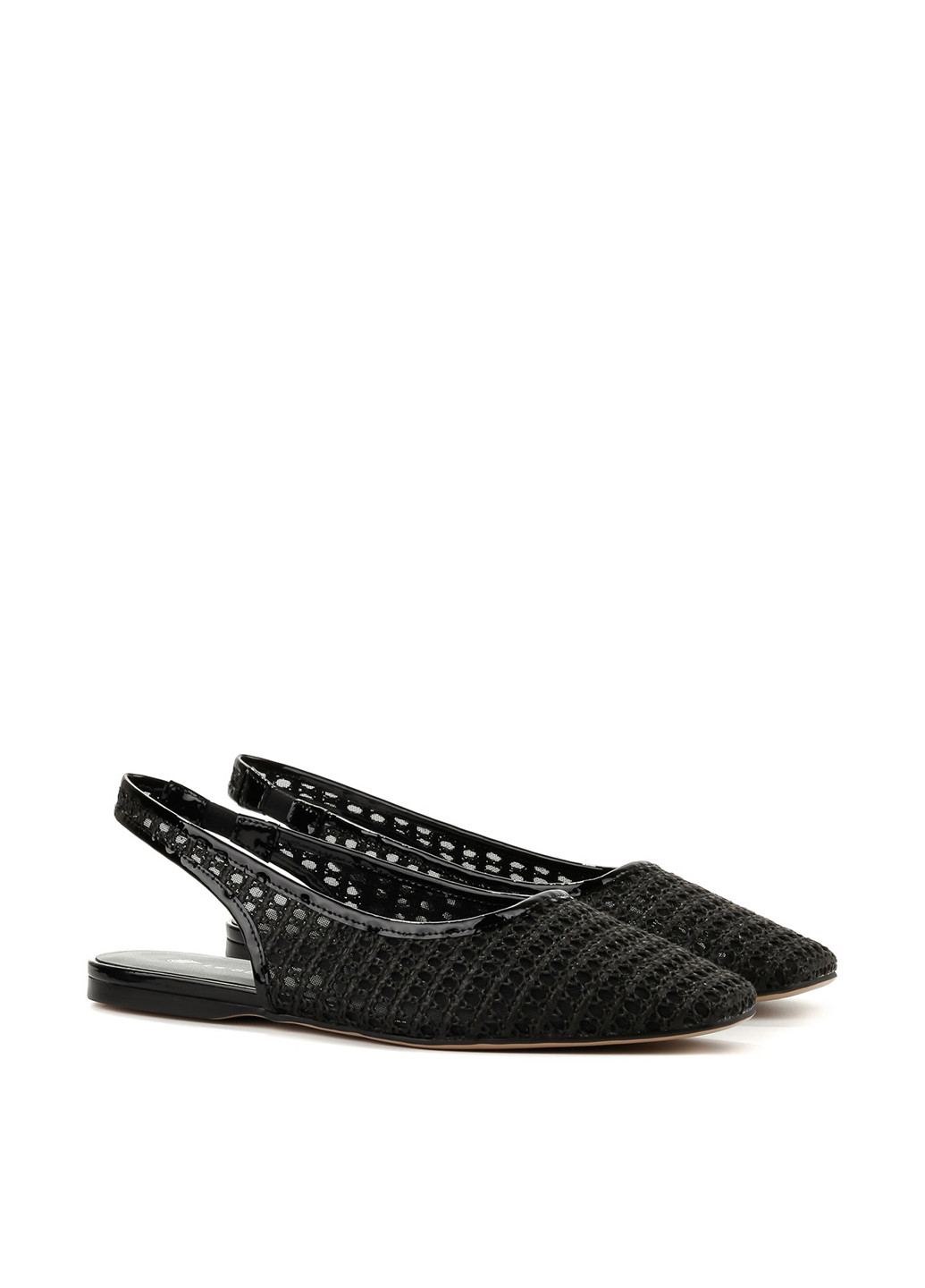 Le'BERDES Туфлі слінгбекі чорний з текстиль, натуральна шкіра, україна — літо (360795588)