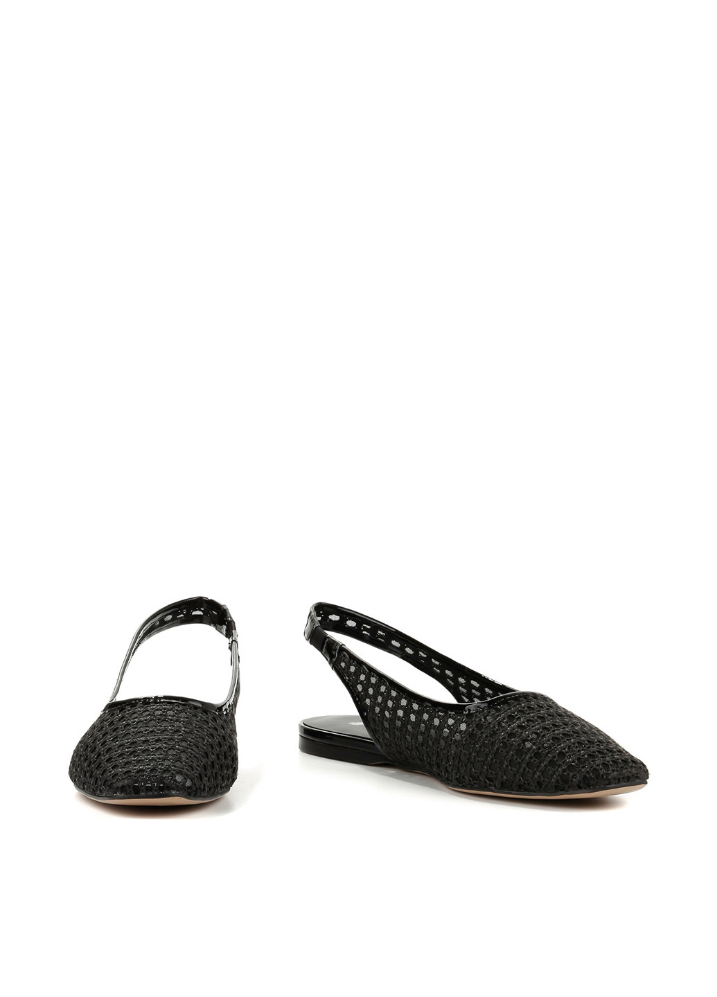 Le'BERDES Туфлі слінгбекі чорний з текстиль, натуральна шкіра, україна — літо (360795588)