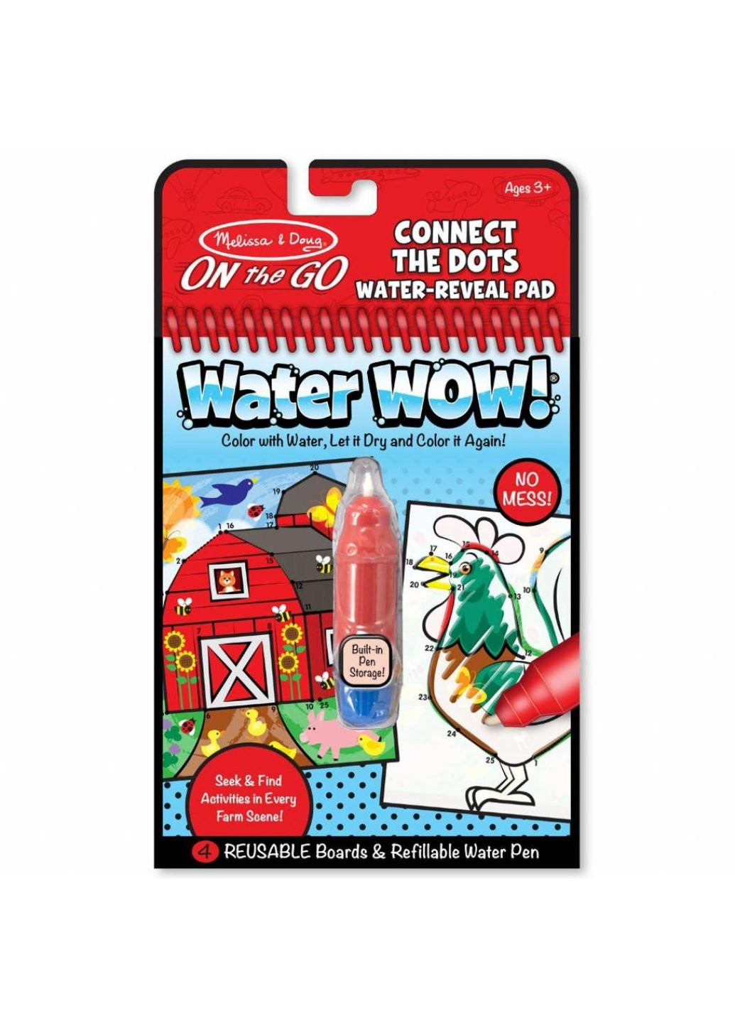 Набір для творчості Чарівне водне забарвлення Ферма по точках (MD9485) Melissa&Doug (249597574)