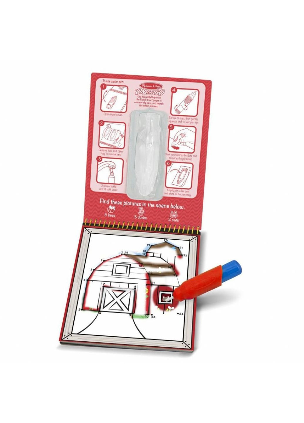 Набір для творчості Чарівне водне забарвлення Ферма по точках (MD9485) Melissa&Doug (249597574)