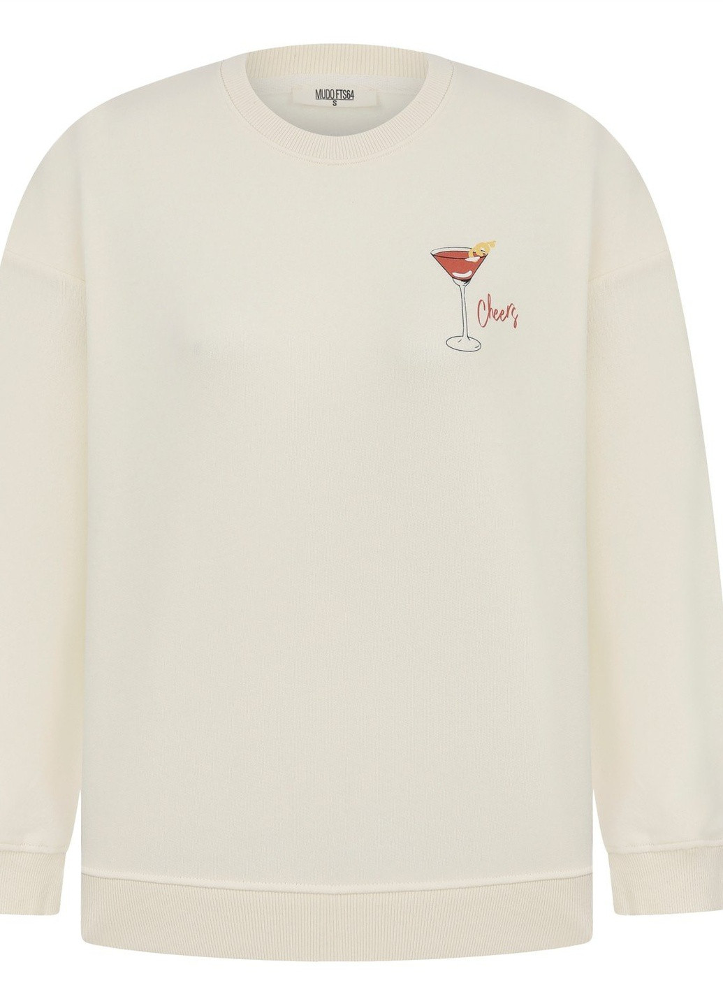 Бежевый свитшот Mudo однотонный (253017044)