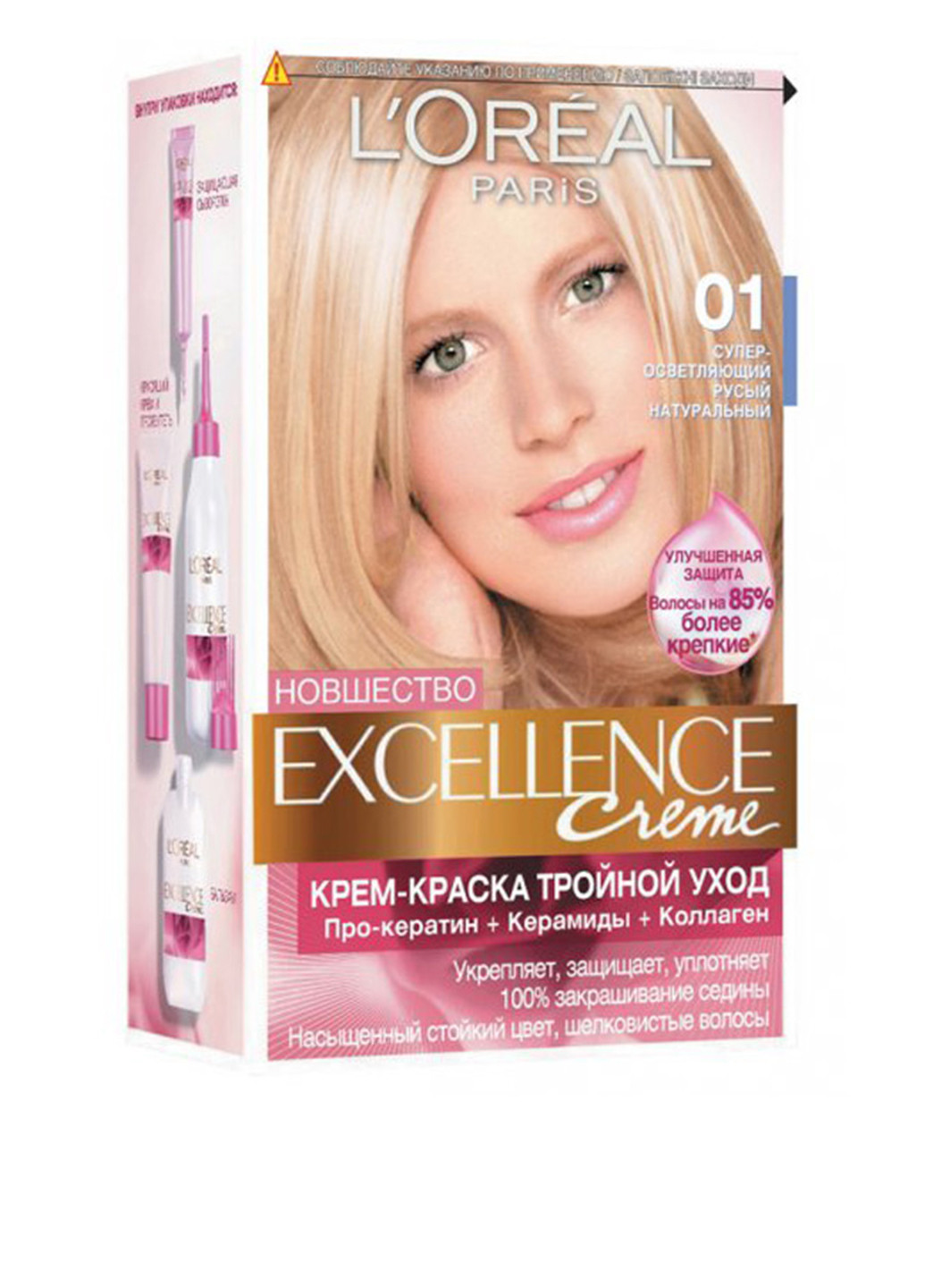 Краска для волос L'Oreal Excellence 01 Супер-осветляющий русый натуральный L'Oreal Paris (88095218)