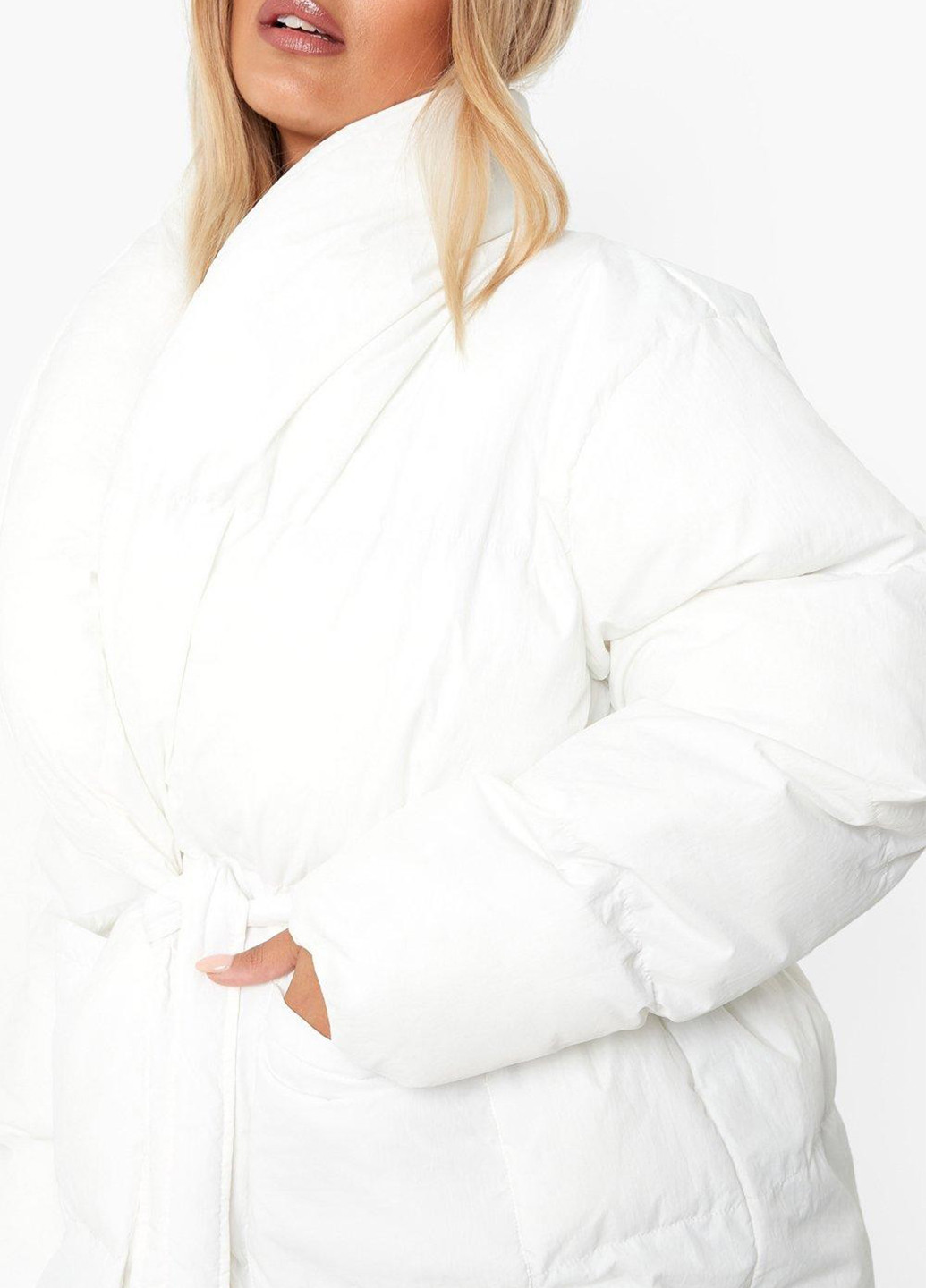 Белая демисезонная куртка Boohoo