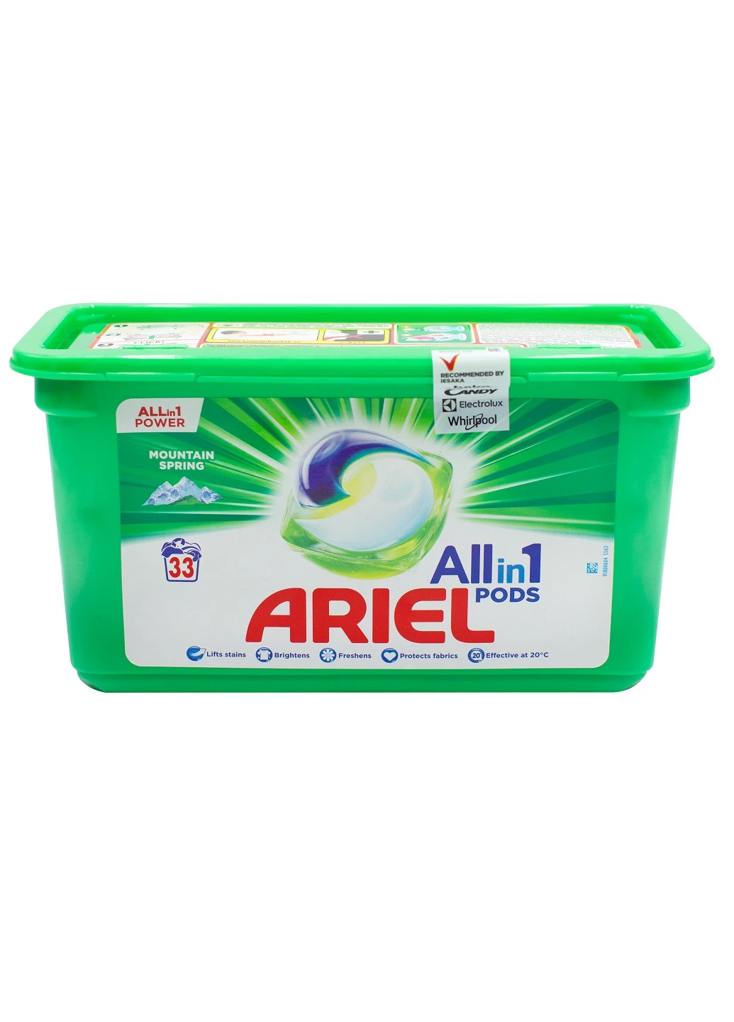 Гель-капсули для прання 3в1 Гірське Джерело 33 шт. Ariel - (253120065)