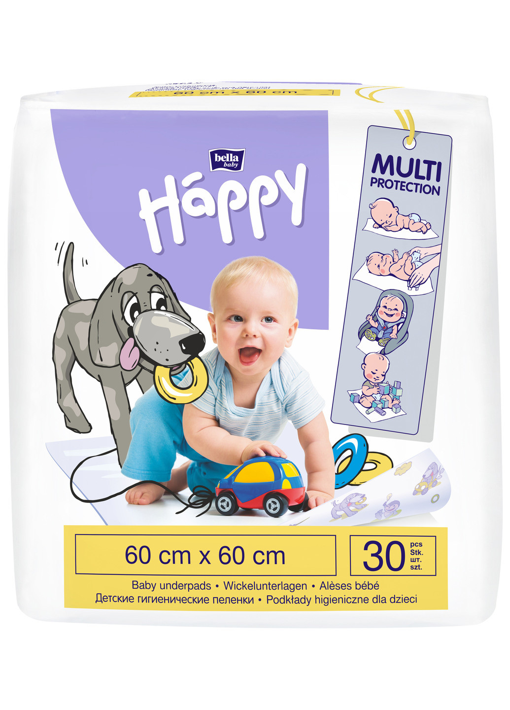 Пеленки Baby Happy 60x60 30 шт. Bella (221115068)