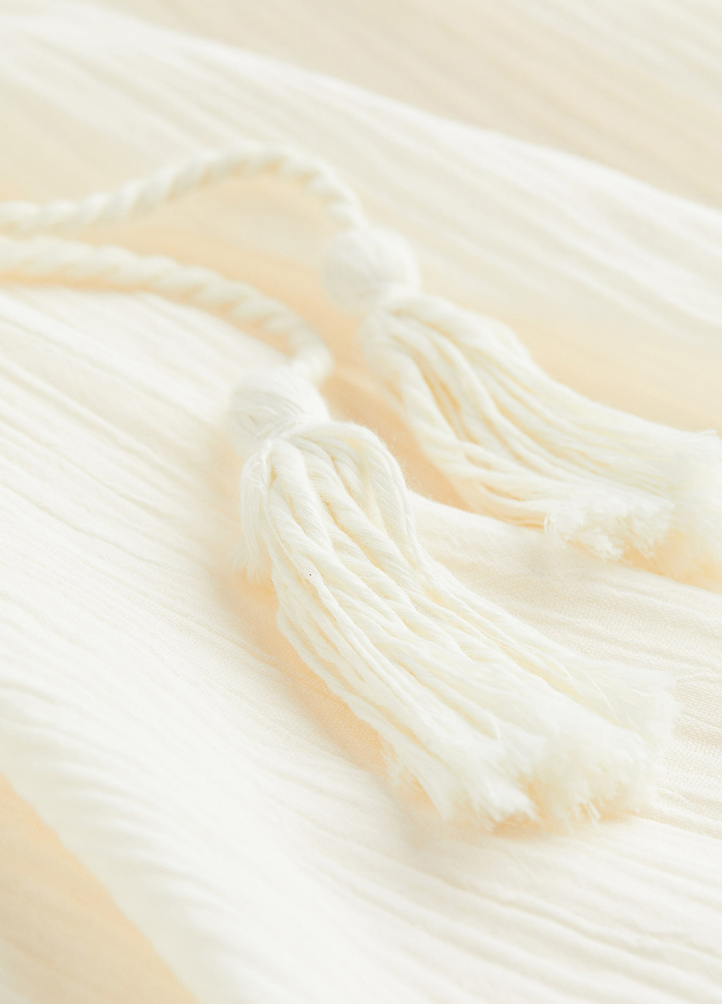 Кремовое кэжуал платье а-силуэт H&M однотонное