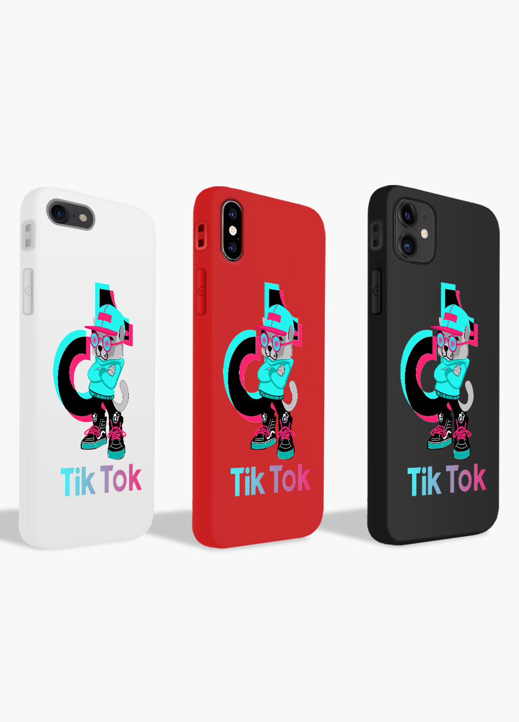 Чохол силіконовий Apple Iphone 8 Кіт ТікТок (Cat TikTok) (6151-1644) MobiPrint (219534657)