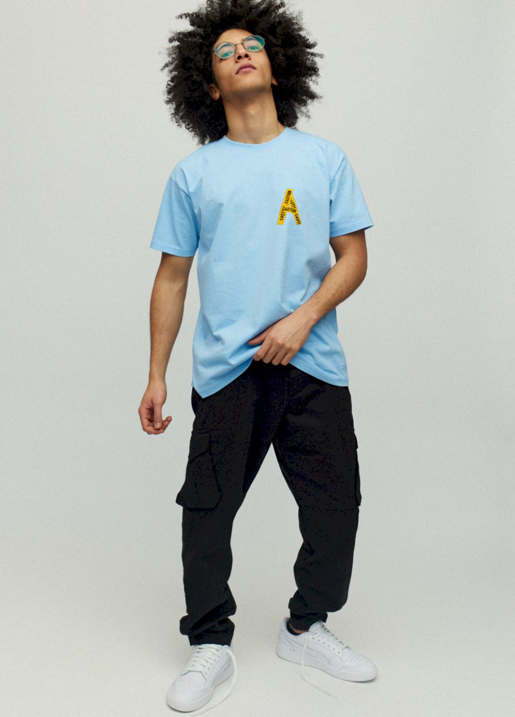 Голубая футболка мужская YAPPI