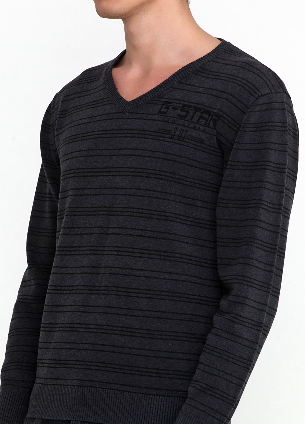 Темно-серый демисезонный пуловер пуловер G-MU21