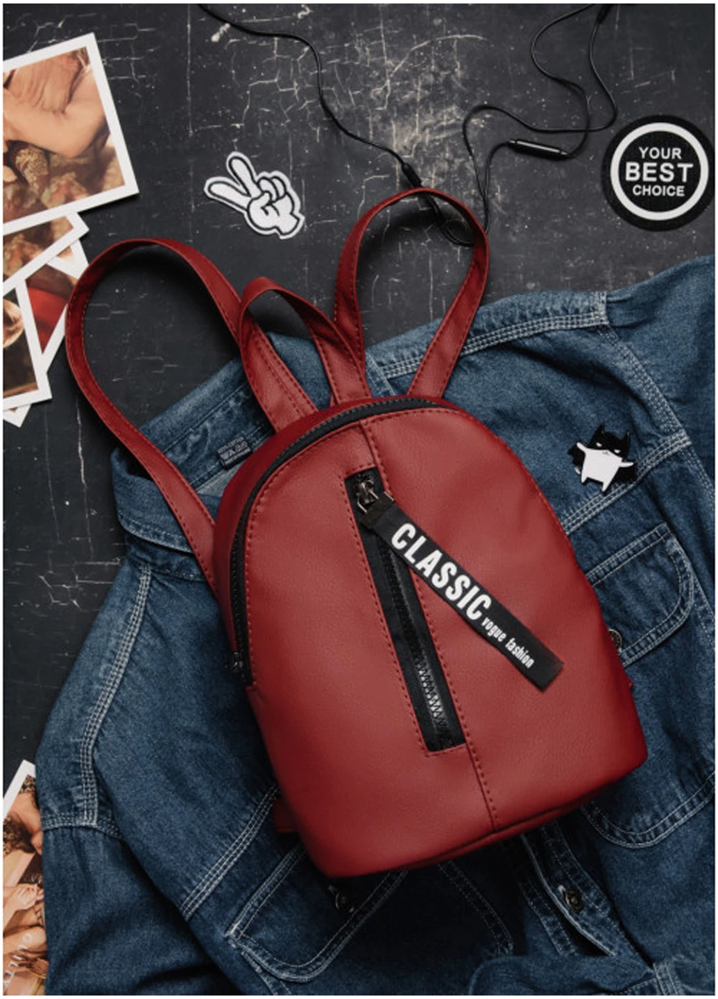 Жіночий рюкзак 24х10х19 см Sambag (210475941)
