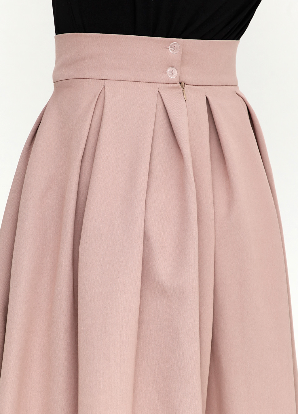 Светло-розовая кэжуал однотонная юбка Imperial миди